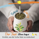 ORIGEENS BIO YERBA MATE Z CYTRYNĄ I IMBIREM 200 G - Herbata energetyzująca I Organiczna herbata Yerba Mate, niepalona, ​​z liści, bez łodyżek i pyłu