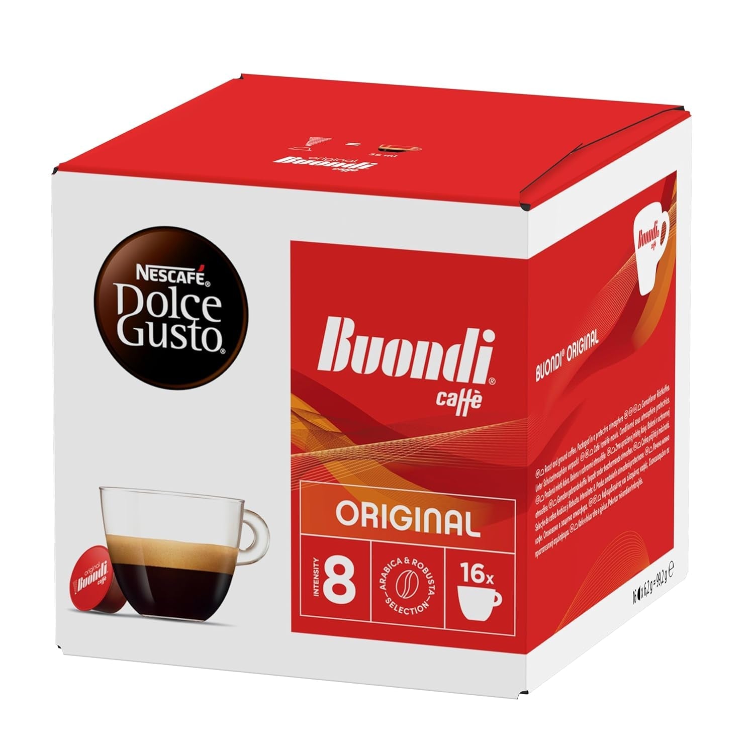 NESCAFÉ DOLCE GUSTO Espresso Buondi Kaffeekapseln 3-pak (3 x 16 Kapseln)