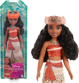 Mattel DISNEY Moana – przegubowa lalka modowa z brokatowym strojem, odpinaną opaską na głowę i naszyjnikiem, dla dzieci w wieku od 3 lat, HPG68