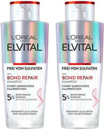 L'Oréal Paris Elvital Bond Repair Szampon, Delikatne oczyszczanie i regeneracja włosów Prysznic i kąpiel L'Oréal 2 x 200 ml Bond Repair Shampoo
