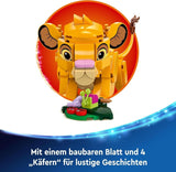 LEGO Ç€ Disney Simba, lwiątko króla lwa, zabawka do budowania dla dzieci, fantasy Zestaw z figurką lwa, fajny pomysł na prezent dla dziewcząt i chłopców od 6 lat, zabawka dla dzieci 43243 Zestawy do budowania Beuche den LEGO-Store