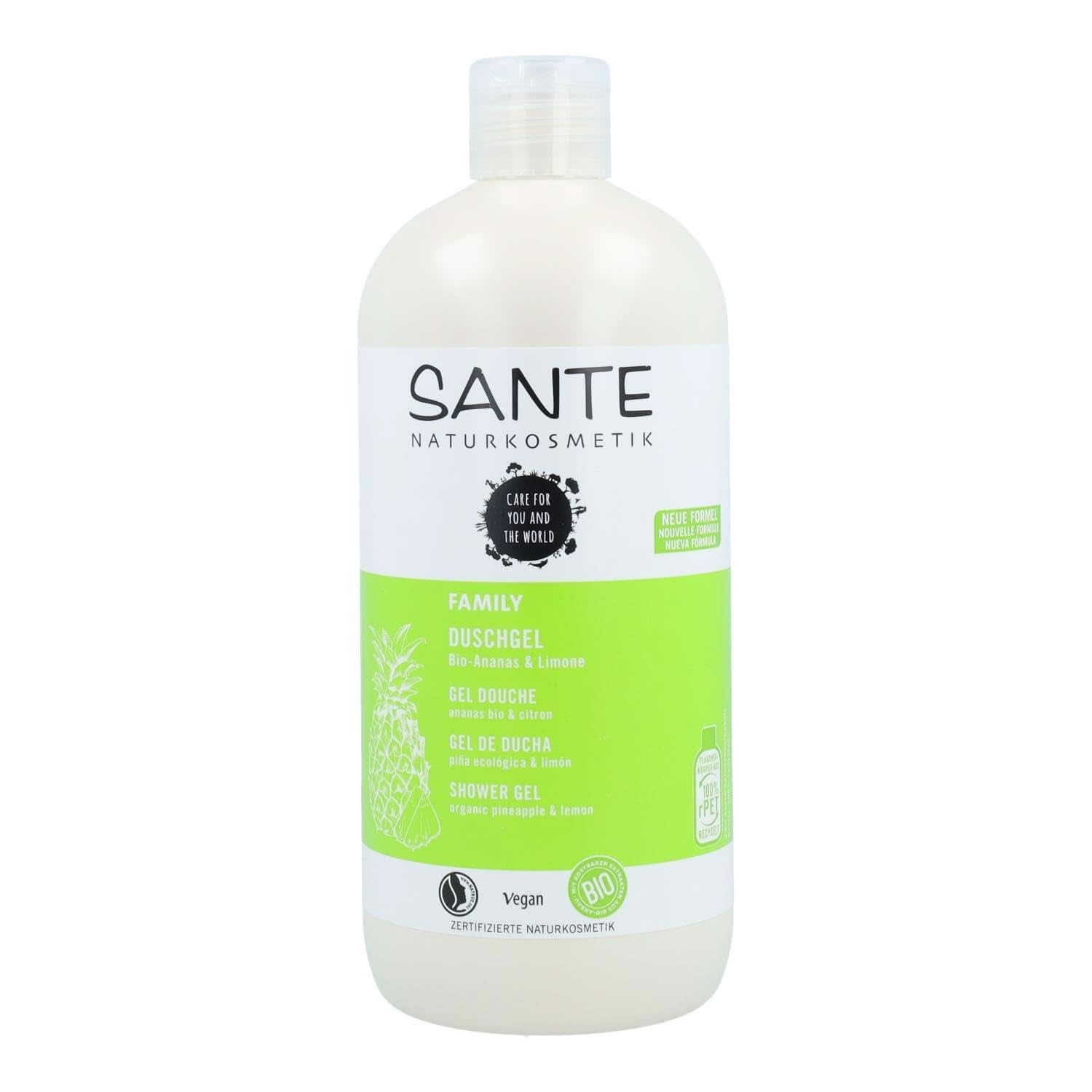 SANTE Natural Cosmetics Odświeżający żel pod prysznic o cytrusowym zapachu, 950 ml Pod prysznic i do kąpieli Naty Shop 500 ml Owocowy, świeży