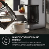 Ekspres AEG Deli 5, 1,5 l, programowalny timer, funkcja utrzymywania ciepła, wyłącznik bezpieczeństwa, wskaźnik poziomu wody, optymalne dozowanie, funkcja zapobiegająca kapaniu, stal nierdzewna, CM5-1-6ST