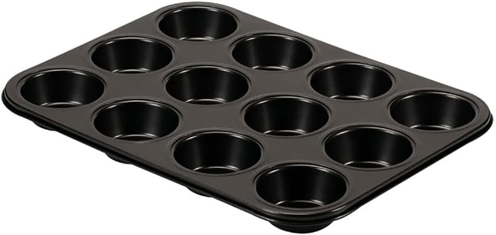 , Forma 6 muffinów 18,5x27cm, czarna Formy i blachy do pieczenia Naty Shop 12 Muffins