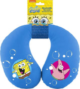 Poduszka pod szyję Bob Esponja Spongebob dla dzieci. Super wygodne podróżne, niebieskie poduszki podróżne Naty Shop