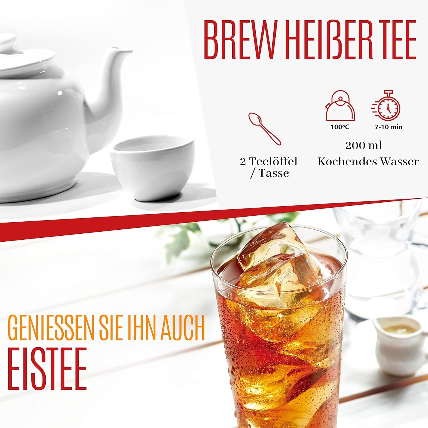 VITSTORM® BIO TEE Mom & Kids - Herbata dla kobiet i karmiących piersią - Rooibos, jabłko, koper włoski, melisa, alchemilla, truskawka - Herbata relaksująca - Owocowa i pyszna - Bez kofeiny - Herbata ziołowa 100 g