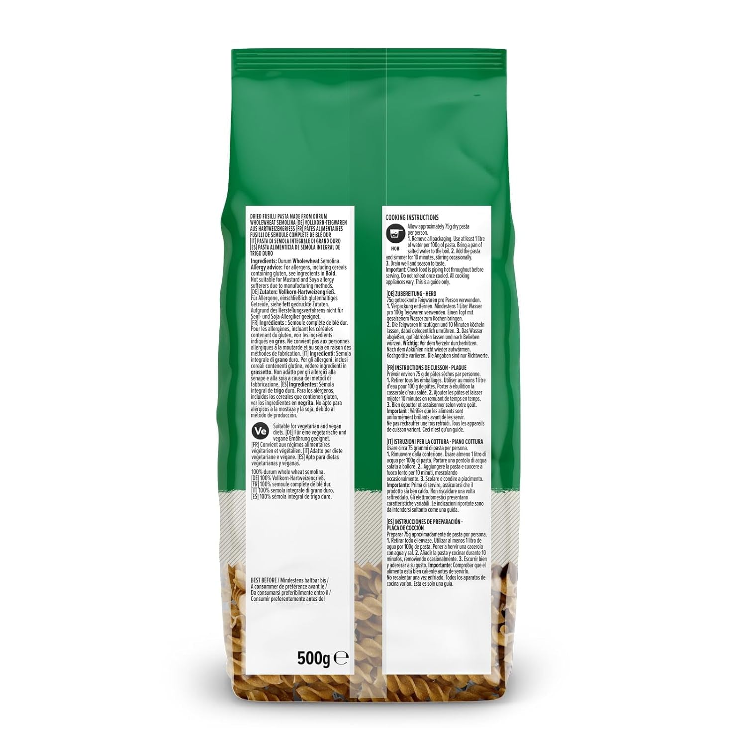 Fusilli pełnoziarniste z Amazonii, 500g