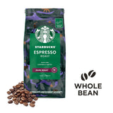 STARBUCKS kawa palona espresso, czarna palona, ​​całe ziarna kawy 200g (opakowanie 6 szt.)