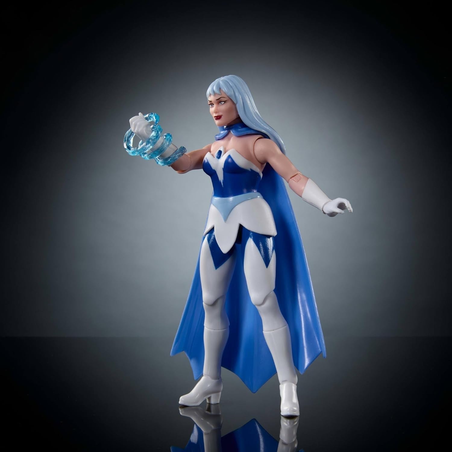 Masters of the Universe Origins Kolekcja figurek kreskówek Frosta, około 14 cm wzrostu, z serialu telewizyjnego z lat 80., księżniczka mocy z siłą lodu, szczegółowy projekt i peleryna, JBM87 Figurki Naty Shop