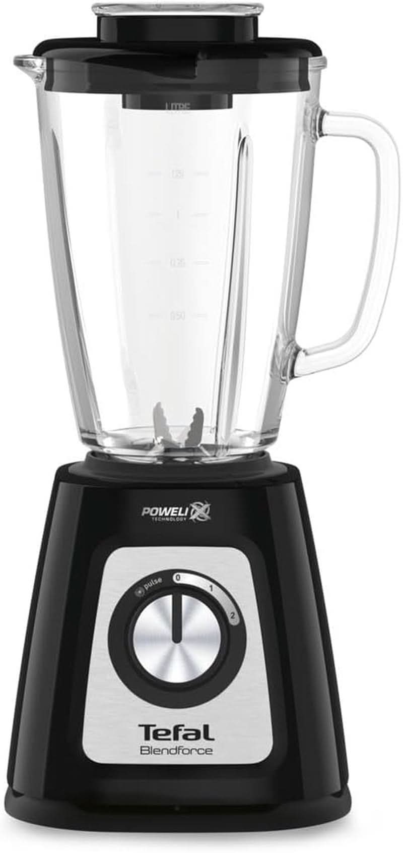 Tefal BL435831 BL4358 Mikser stojący, szklany, 1,75 litra, Schwarz Kitchen Naty Shop