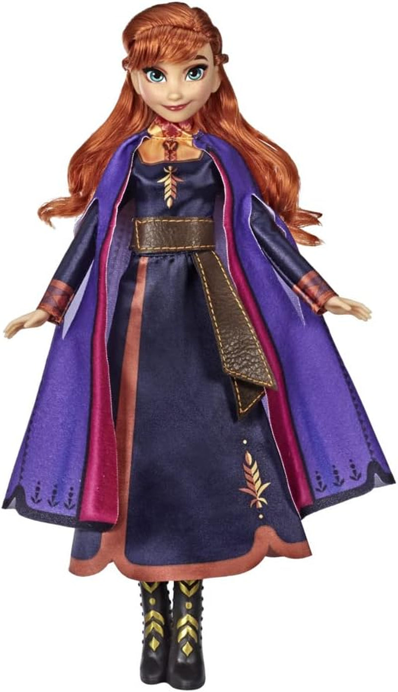 Hasbro Ice Queen Singing Anna Music Doll w fioletowej sukience do Disney's The Ice Queen 2 Zabawka dla 3 lat 57237830 Multicolor Naty Shop Dolls Domyślny tytuł
