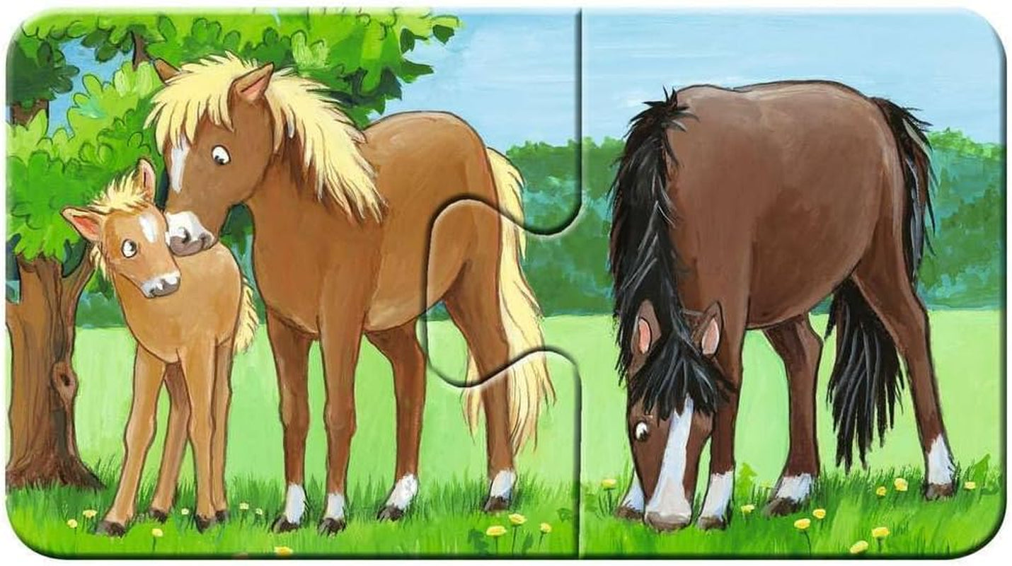 Puzzle Ravensburger dla dzieci - 05072 Rodziny zwierząt hodowlanych - Moje pierwsze puzzle 9X2 - Puzzle dla 2-latków Puzzle Naty Shop