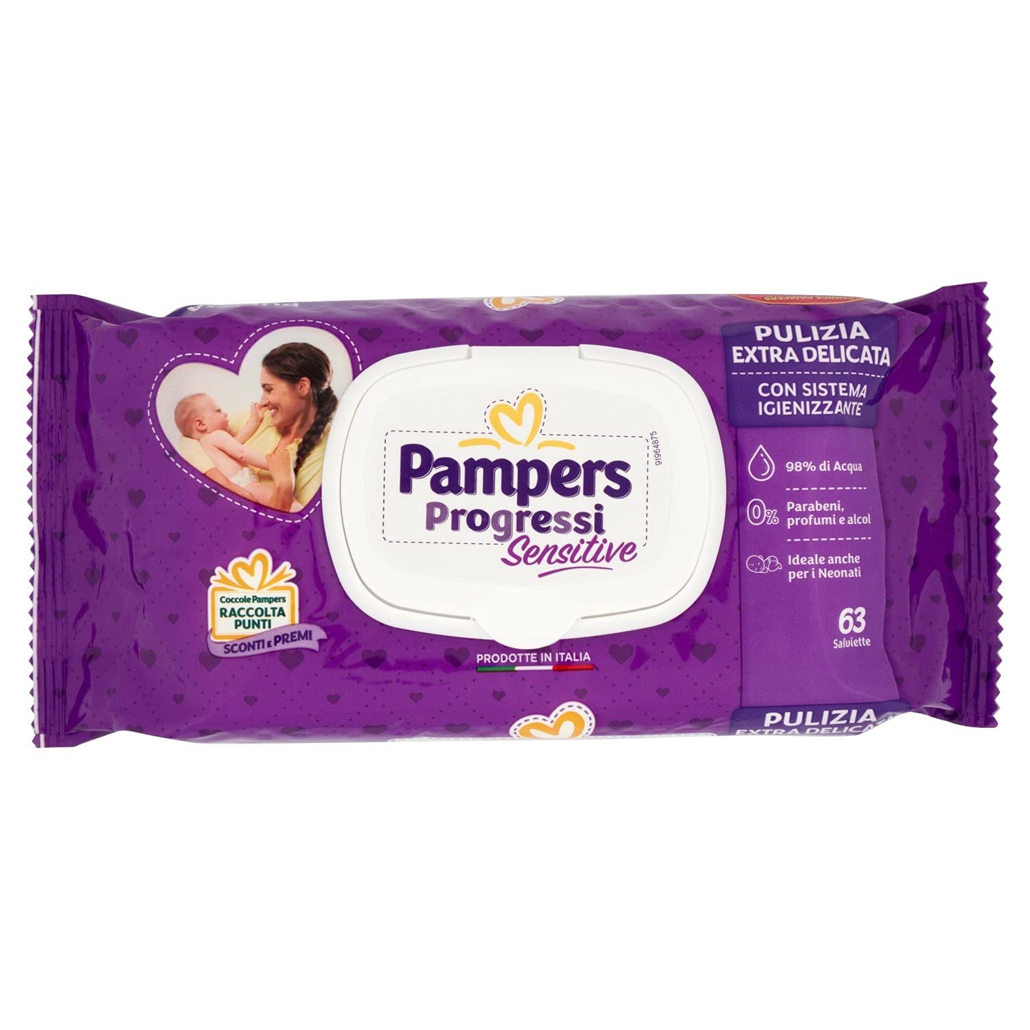 Chusteczki nawilżane PAMPERS Sensen, opakowanie uzupełniające 56