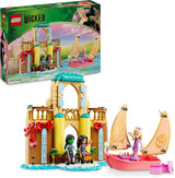 LEGO Wicked Glinda, Elfaba i Nessarose na żaglówce Uniwersytetu Shiz i 3 figurki Zabawkowa łódka Prezent dla dziewcząt i chłopców Miłośnicy domków dla lalek w wieku 75681 Zestawy do budowania Besuche den LEGO-Store Default Title