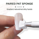 100 Stück Nail Art Schwamm Mit Metallgreifer, Gąbkowy aplikator w pędzelku, Sponge Nagel Pinsel, Maniküre Zubehör Für Nägel, Um Eine Varaudzen Von Gradient Nail Art Patterns Zu Ersetlen