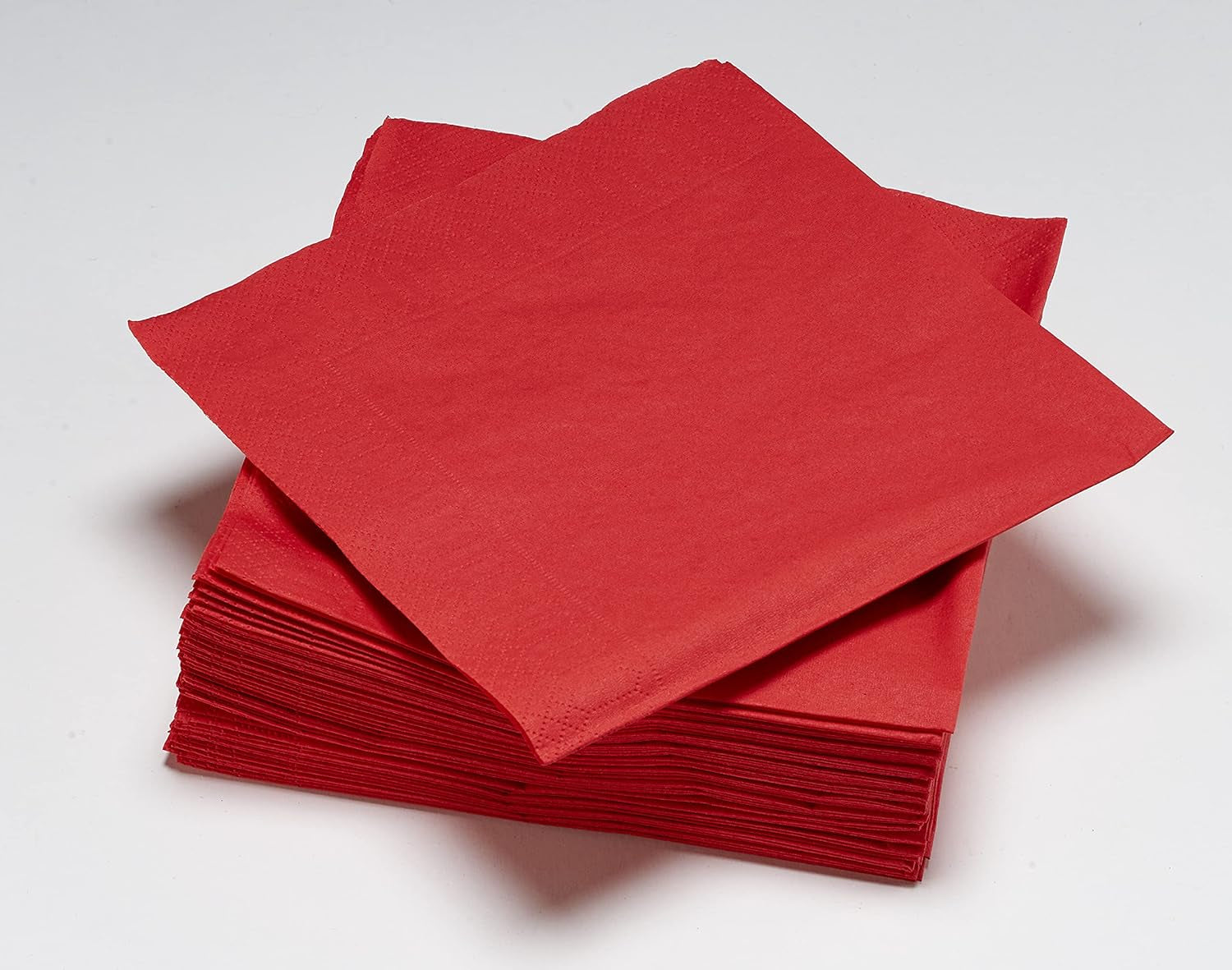 50 chusteczek, bawełna, 33 x 33 cm, 2 warstwy, FSC czerwona, celuloza, 33 x 33 cm (3 sztuki w zestawie)