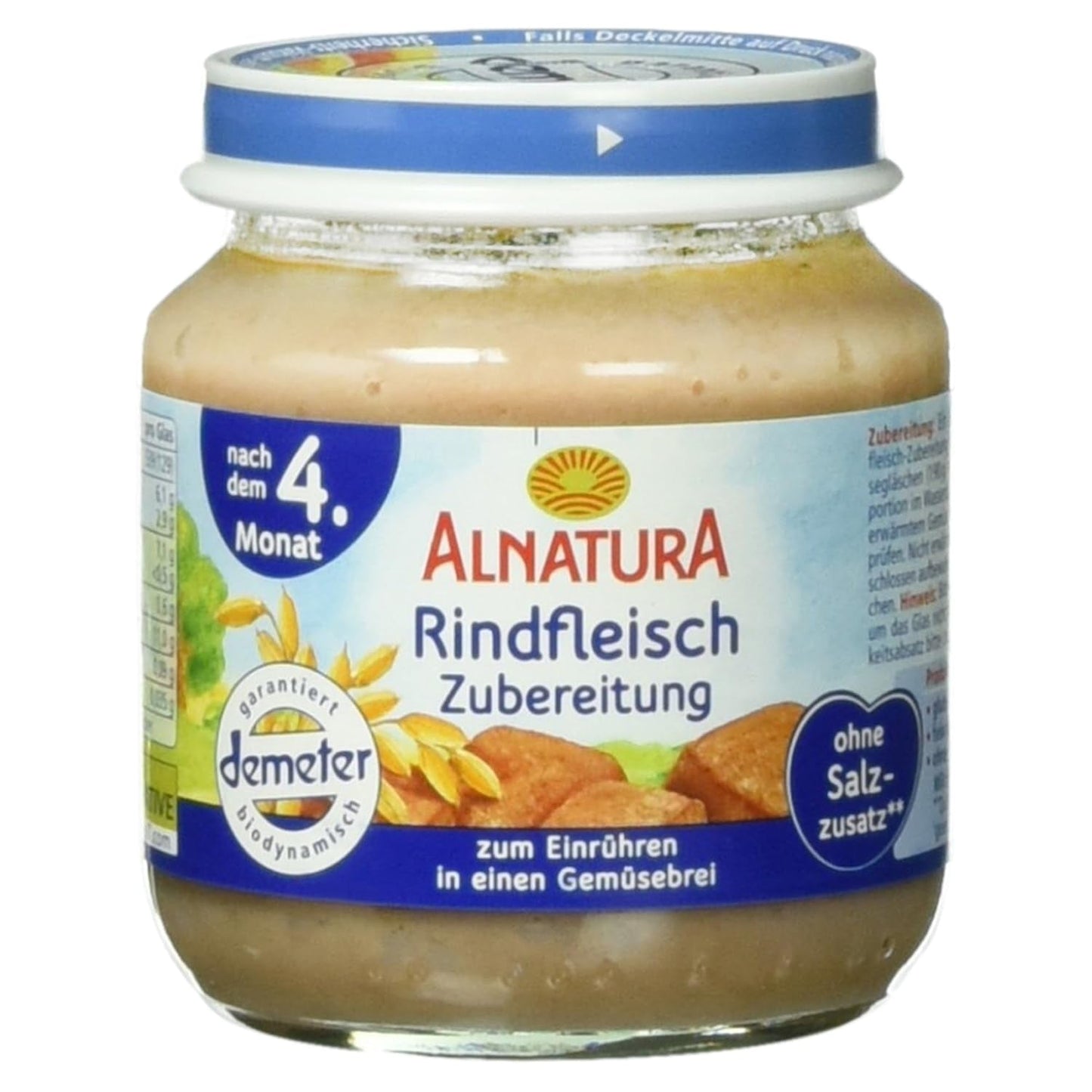 Przygotowane z organicznej wołowiny, 125 g