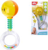 Simba 104010060 - Grzechotka ABC świecąca, zapala się po potrząśnięciu, 14cm, zabawka dla niemowląt, grzechotka dla niemowląt, pierwsze wyposażenie, od 3 miesiąca, żółta Jucarii Bebe Naty Shop