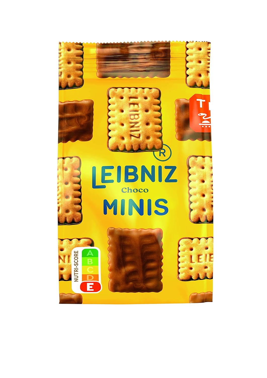 LEIBNIZ Minis Choco Opakowanie zbiorcze 12 małych, chrupiących ciasteczek z mlecznej czekolady do przechowywania lub sprzedaży (12 x 125 g)