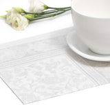 Papstar 11682 50 serwetek „Royal Collection” 1/4 złożenia 40 X 40 cm „Ozdoby”, białe