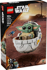 LEGO Star Wars 75403 Grogu w kołysce repulsora mandaloriańskiego - Minifigurka kolekcjonerska - Model do budowania, zabawy i wystawiania - Dekoracje domu - Prezent dla chłopców i dziewcząt w wieku powyżej 10 lat Zestawy do budowania Besuche den LEGO-Store