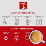 Kawa ziarnista AVANTI Julietta Espresso, 500g, 70% Arabica 30% Robusta, palenie tradycyjne w bębnie