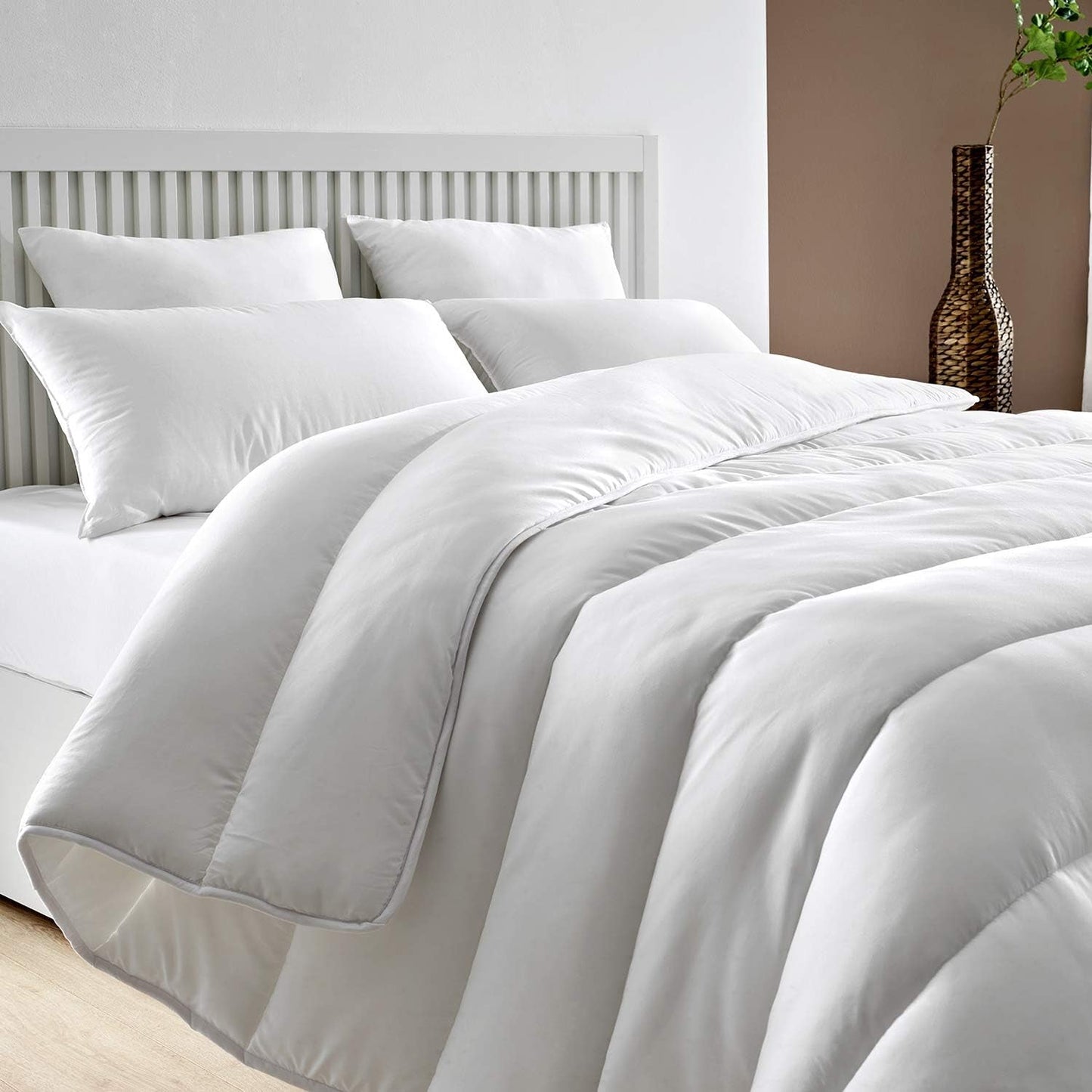 Pikolin Home - 400 G Kołdra przeciwroztoczowa, odpowiednia do pomieszczeń zimowych i niskich temperatur, łóżko 200-240 X 280 cm. Kołdry i kołdry Sklep Naty