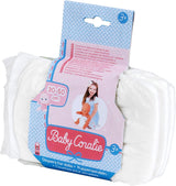 Pieluszki Theo Klein 1673 Baby Coralie | Dla lalek od 30 do 50 cm | Trzy pieluszki zapinane na rzep | Zabawka dla dzieci od 3 roku życia