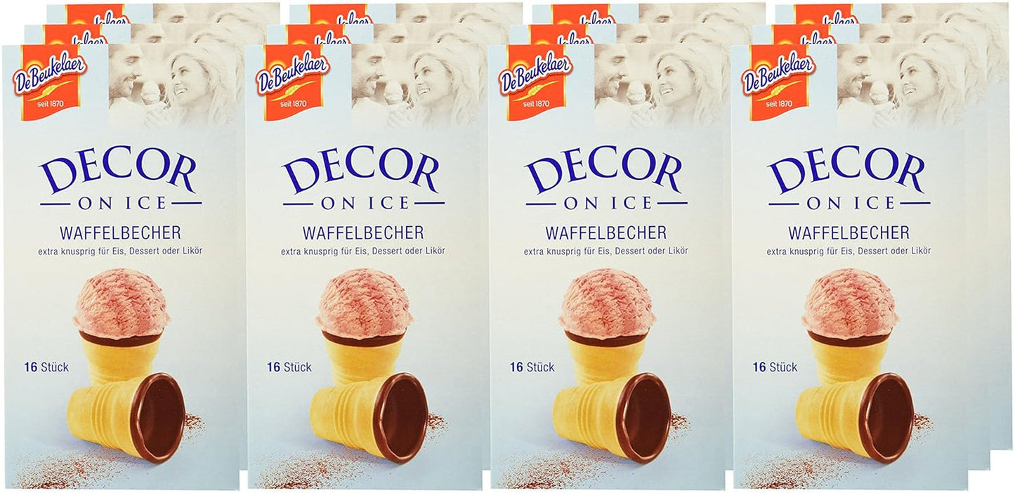 Debeukelaer Decor on Ice - opakowania waflowe, opakowanie 12 sztuk (12 x 60g)