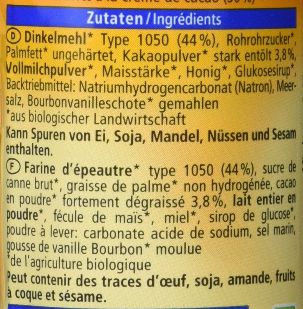 Podwójne ciasteczka z organicznym orkiszem, 90g