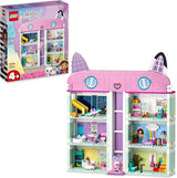 Lego 10788 Domek dla lalek Gabby, 8 pokoi i 4 piętra Domek dla lalek Gabby z figurkami Pandi, Surykatki i Kuchi oraz akcesoriami, prezent dla 4-letnich dziewcząt, chłopców i dzieci Zestawy do budowania Besuche den LEGO-Store Single