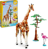 LEGO Creator 3 w 1 zwierzęce safari, zestaw kreatywny z figurkami zwierząt, 3 opcje budowania: zabawkowa żyrafa, gazela i lew, zabawkowe zwierzęta dla dziewcząt i chłopców, naturalny prezent dla dzieci w wieku 9+ 31150 zestawów do budowania Beuche den LEGO-Store Single