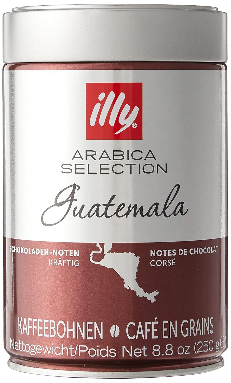 Kawa ziarnista illy, wybór ziaren kawy Arabica, Gwatemala, opakowanie 6 szt. (6 x 250g)