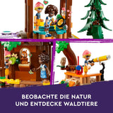 LEGO Friends Domek na drzewie na obozie przygód, zestaw dla dziewcząt i chłopców w wieku 8 lat z 5 figurkami i 5 zwierzętami, pomysł na prezent w postaci kreatywnych gier, zabawki sportowe, domek dla lalek 42631 Zestawy do budowania Kup w sklepie LEGO