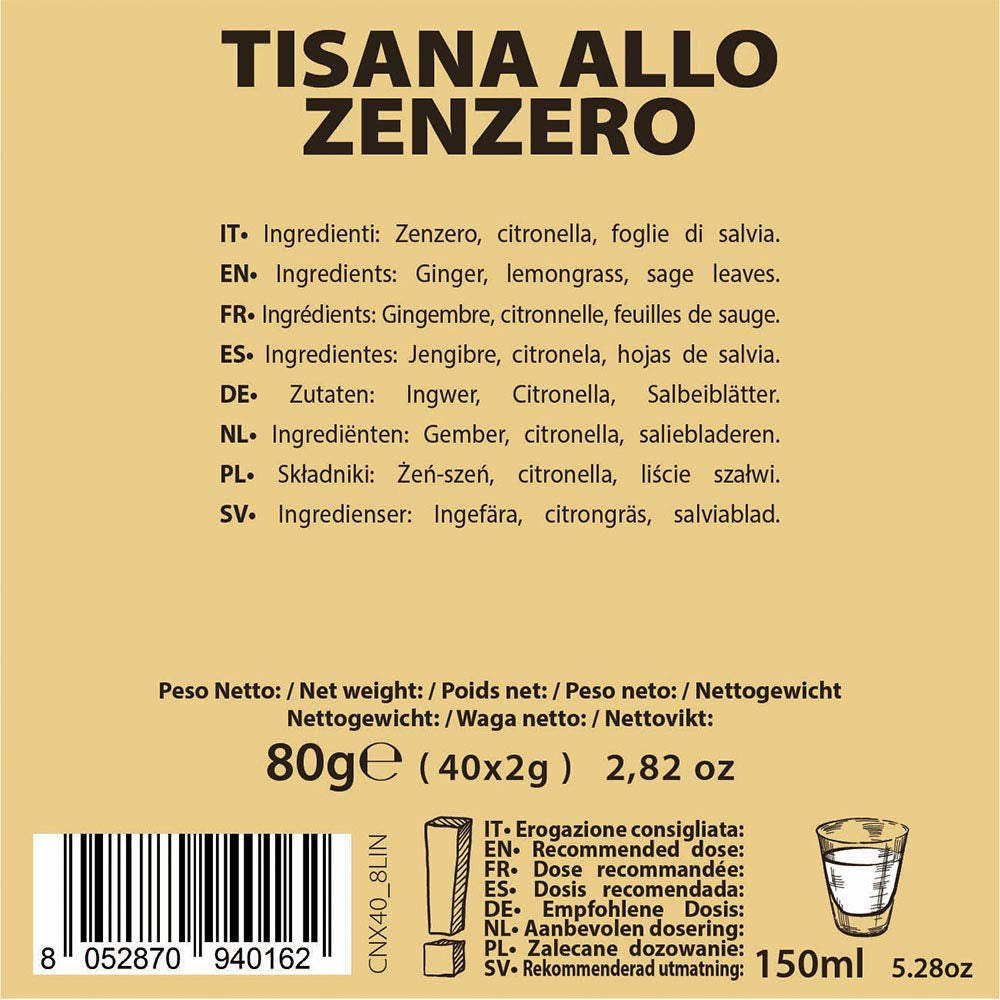 - Imbir - Kapselmaschinen - kompatybilny wyłącznie z NESPRESSO - 40 kaps