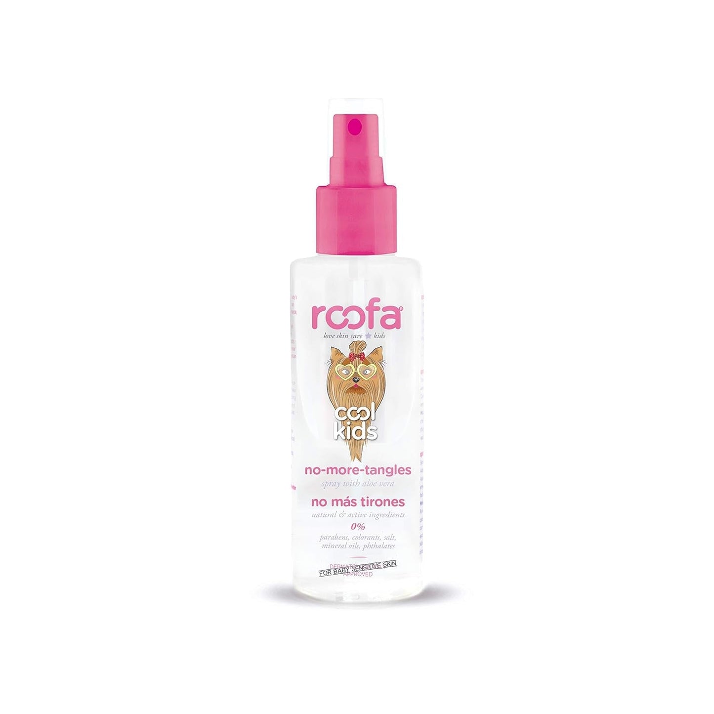 Spray zapobiegający splątaniu Cool Kids dla dzieci, 100 ml, Hiszpania, 92,8% naturalnego, z aloesem, jedwabiem i pantenolem, produkty ułatwiające rozczesywanie o zapachu truskawek. Naty Shop Default Title