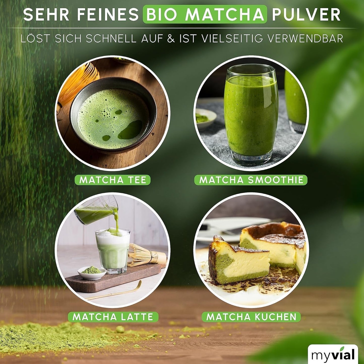 Organiczna herbata Matcha Premium w proszku 100g Najwyższej jakości zielona herbata z Japonii Kagoshima - Idealna do smoothie Matcha Latte Japońska zielona herbata Wegańska Bez dodatków Opakowanie bez plastiku