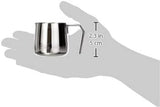 Cilio 0000201383 Karafka do latte macchiato, stal nierdzewna, srebrna, 6,4 x 7,4 x 7,6 cm