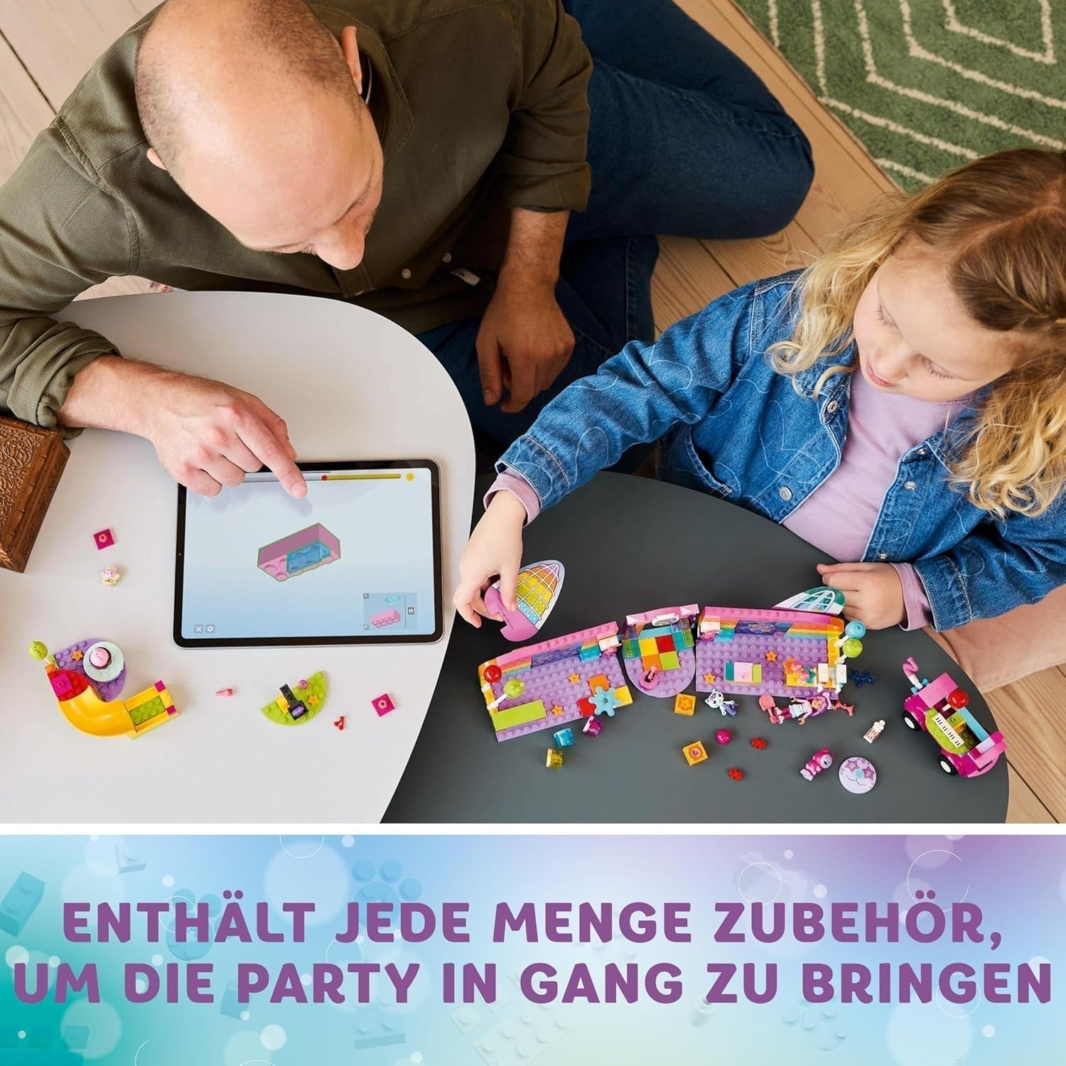 LEGO 4+ Domek dla lalek Gabby Pokój imprezowy Gabby, dyskoteka Zestaw ze zjeżdżalnią i figurkami zwierząt do kreatywnego odgrywania ról, prezent dla dziewcząt i chłopców od 4 lat 10797 Zestawy do budowania Besuche den LEGO-Store