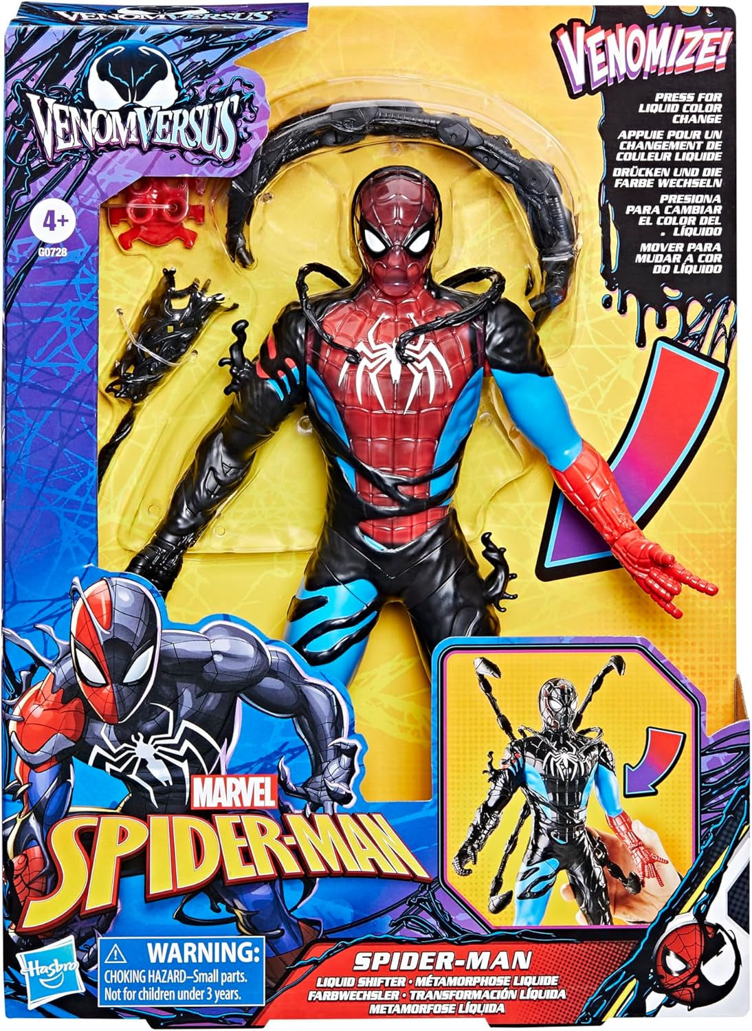 Marvel Spider-Man Venomversus Spider-Man Zmieniacz kolorów Figurka z akcesoriami Figurki Sklep Naty