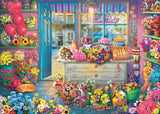 Schmidt Spiele 59764 Kolorowa kwiaciarnia, układanka 1000 elementów Puzzle Naty Shop