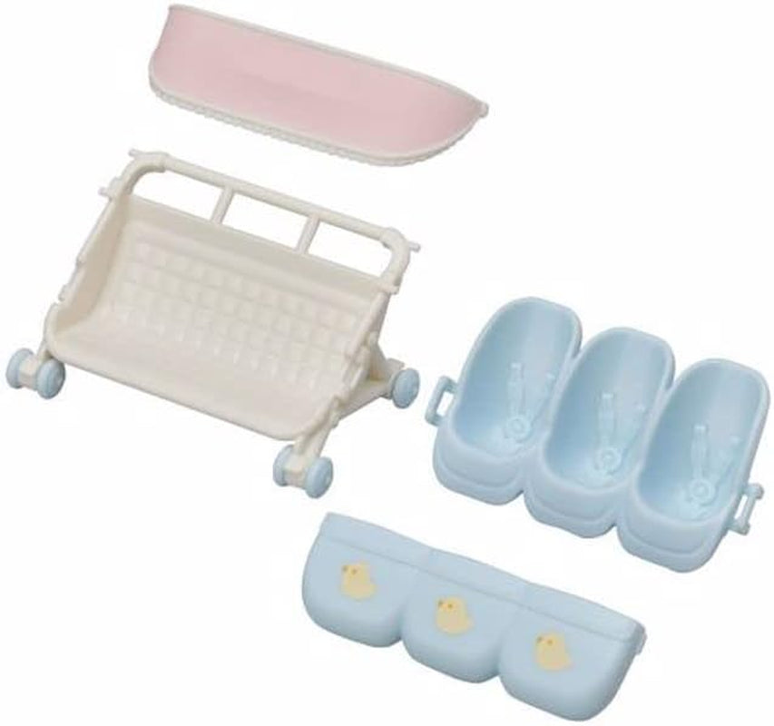 Wózek dla trojaczków Sylvanian Families L5533 – domek dla lalek Naty Shop Dolls