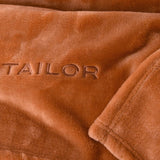 TOM TAILOR Koc Wellsoft, 150X200 cm, 100% Poliester/ Wellsoft, haftowane logo, KOCYK WELLSOFT Pomarańczowy (Ciepły Koral) Koce i kołdry Naty Shop