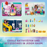 Lego 10788 Domek dla lalek Gabby, 8 pokoi i 4 piętra Domek dla lalek Gabby z figurkami Pandi, Surykatki i Kuchi oraz akcesoriami, prezent dla 4-letnich dziewcząt, chłopców i dzieci Zestawy do budowania Besuche w sklepie LEGO
