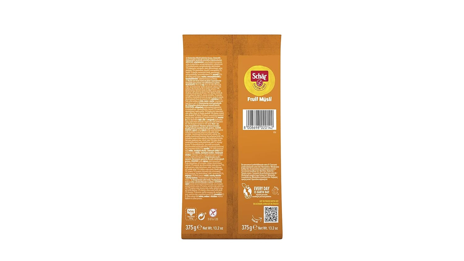 Früchtemüsli, 375 g Opakowanie