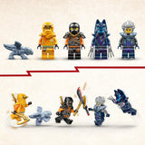 LEGO NINJAGO Terenowy wózek ninja Arina, zabawka ninja z samochodem, smokiem i 4 minifigurkami, zestaw przygodowy z modelem buggy dla dzieci, prezent urodzinowy dla chłopców i dziewcząt w wieku 7 lat 71811 Zestawy do budowania Szukaj sklepu LEGO