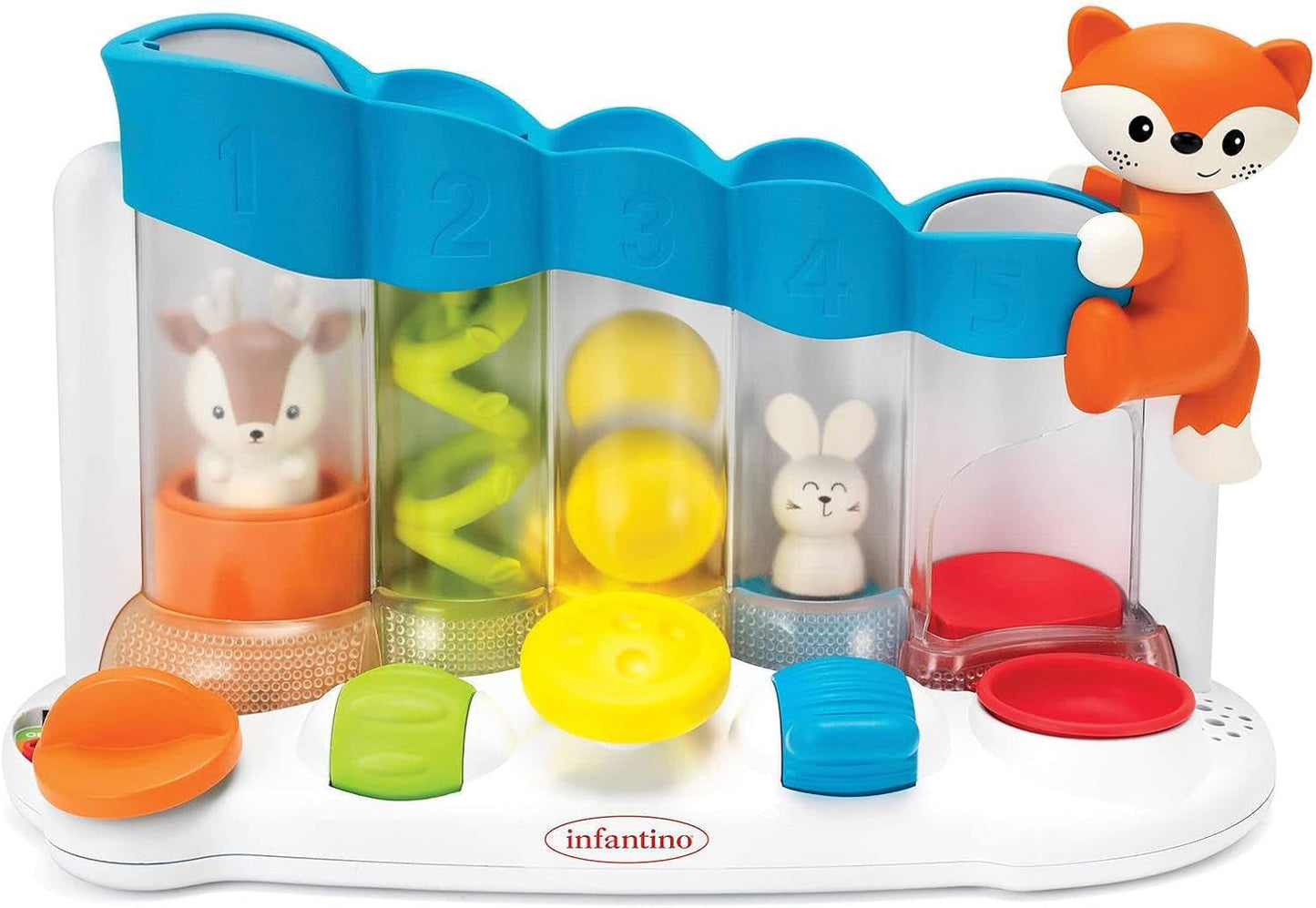 Infantino 216428 Sensoryczna piłka Drop Piano Senso, wielokolorowe zabawki dla dzieci Naty Shop