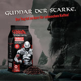 Pusta pieczeń - GUNNAR - 1kg - Cała kawa-Bohnen Extra Strong - Kräftige Robusta-Röstung - 494mg Kaffein je Tasse - Würzig & Kraftvoll mit Noten von dunkler Schokolade - Säurearm