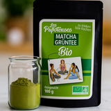 | Matcha organiczny proszek 100 g | Ceremonialna klasa zielonej herbaty Matcha w proszku | 100% naturalności i najwyższej jakości | Herbata detoksykująca | Kompatybilny z zestawem Matcha, łodygą, miską i szklanką.