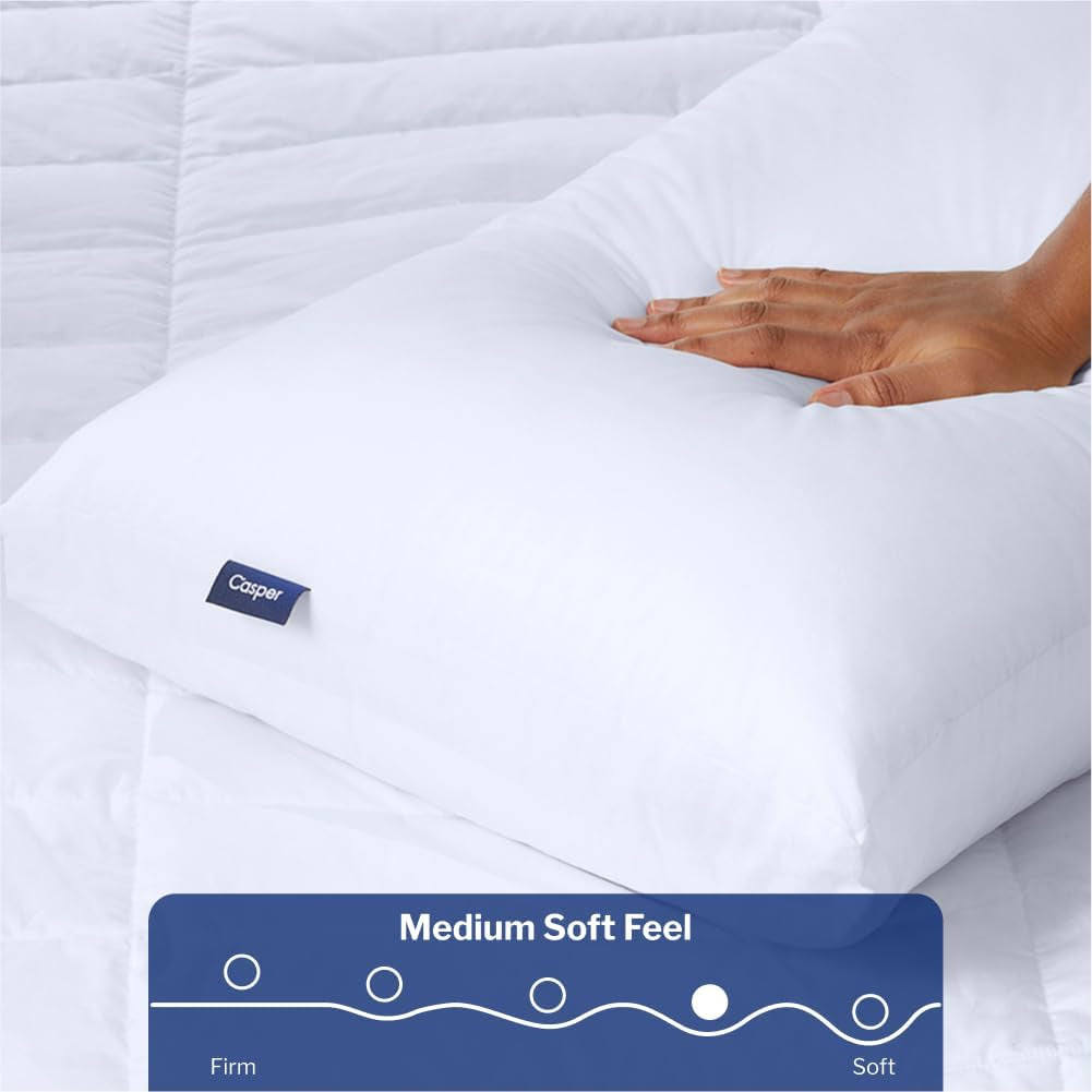 Casper Sleep Oryginalna poduszka do spania, king size, biała Poduszki standardowe Naty Shop